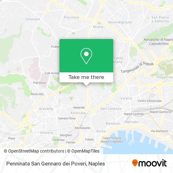 Penninata San Gennaro dei Poveri map