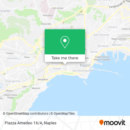 Piazza Amedeo 16/A map