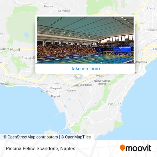 Piscina Felice Scandone map
