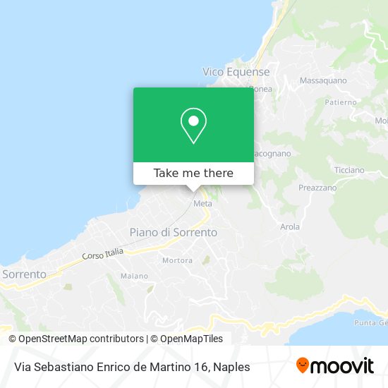 Via Sebastiano Enrico de Martino 16 map
