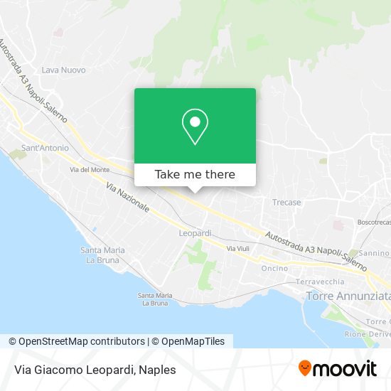 Via Giacomo Leopardi map