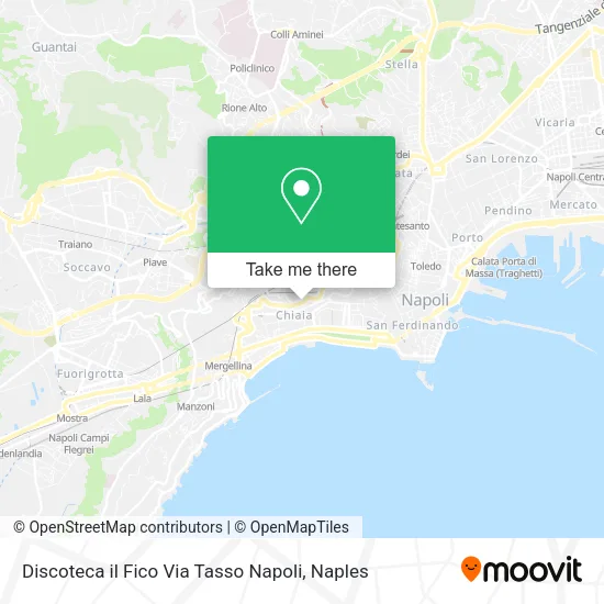 Discoteca il Fico Via Tasso Napoli map