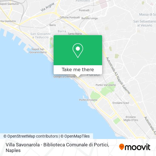 Villa Savonarola - Biblioteca Comunale di Portici map