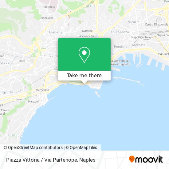 Piazza Vittoria / Via Partenope map