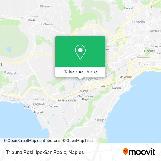 Tribuna Posillipo-San Paolo map
