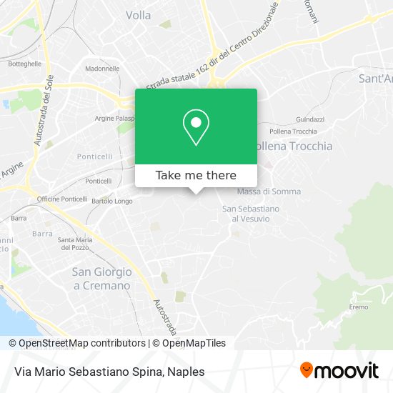 Via Mario Sebastiano Spina map