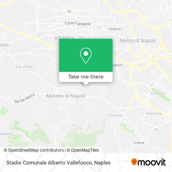 Stadio Comunale Alberto Vallefuoco map