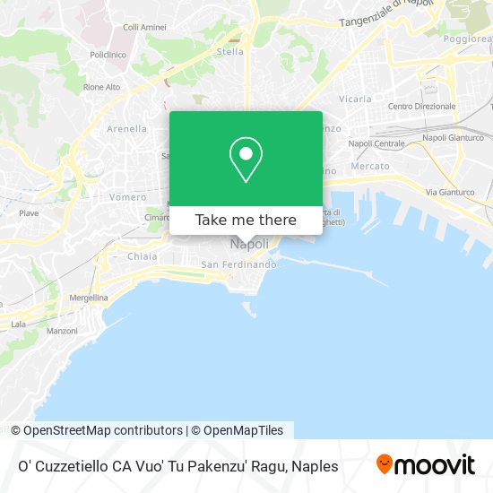 O' Cuzzetiello CA Vuo' Tu Pakenzu' Ragu map