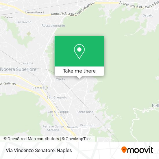 Via Vincenzo Senatore map