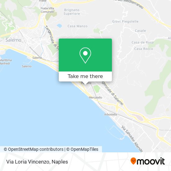 Via Loria Vincenzo map