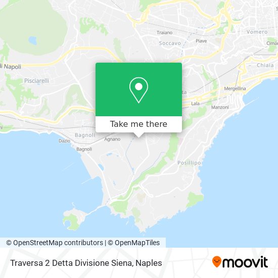 Traversa 2 Detta Divisione Siena map