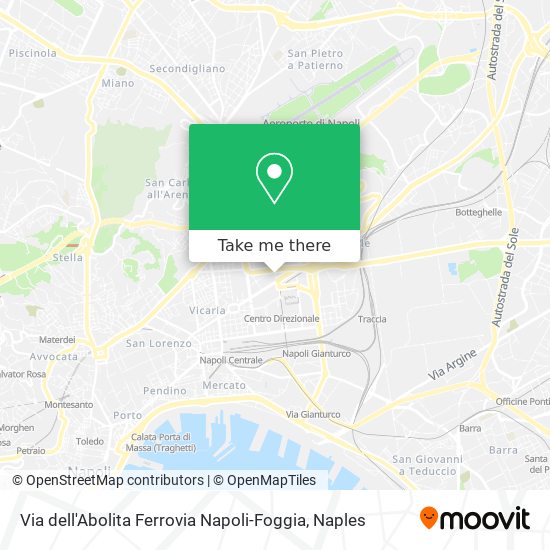 Via dell'Abolita Ferrovia Napoli-Foggia map