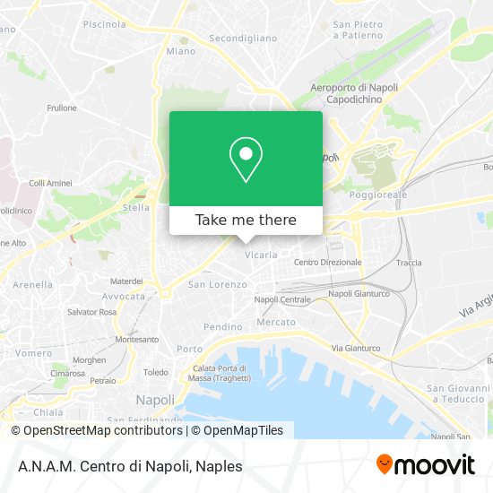 A.N.A.M. Centro di Napoli map