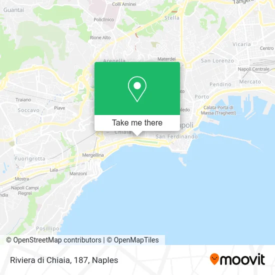 Riviera di Chiaia, 187 map