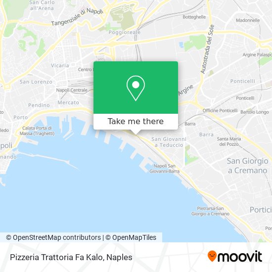 Pizzeria Trattoria Fa Kalo map