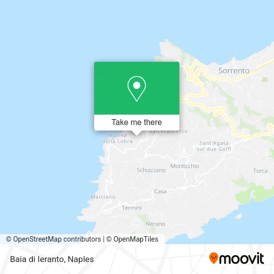 Baia di Ieranto map
