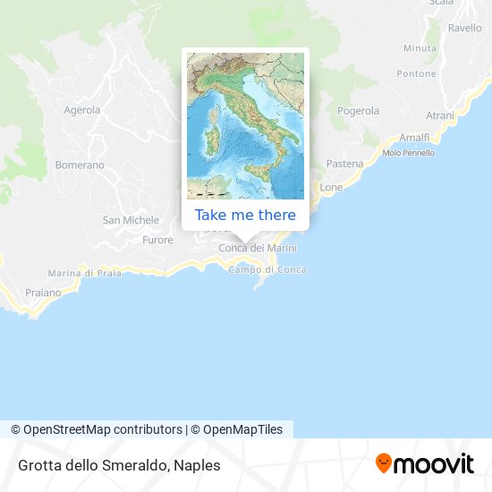 Grotta dello Smeraldo map