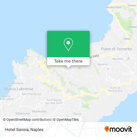 Hotel Savoia map