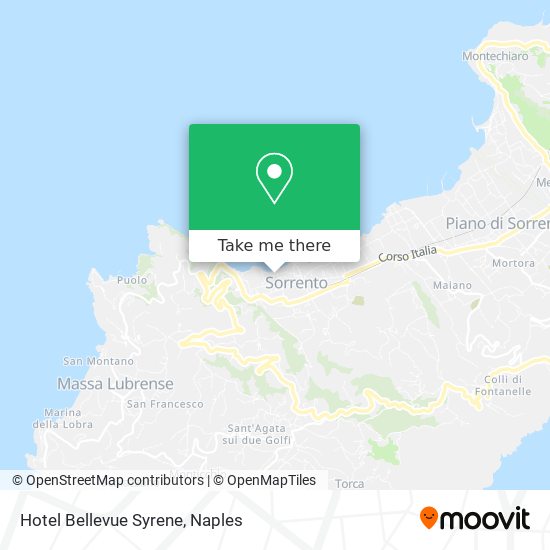 Hotel Bellevue Syrene map