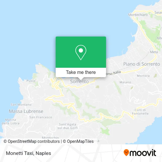 Monetti Taxi map