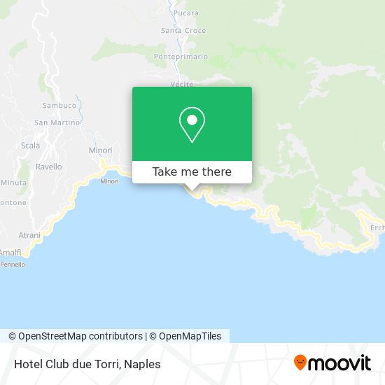 Hotel Club due Torri map