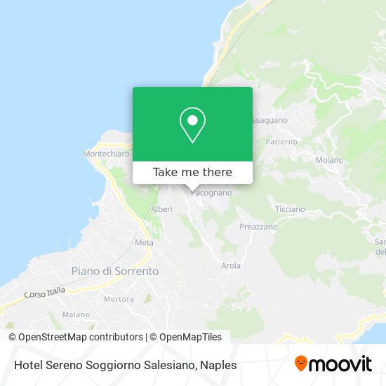 Hotel Sereno Soggiorno Salesiano map