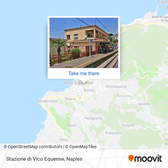 Stazione di Vico Equense map