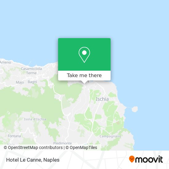 Hotel Le Canne map