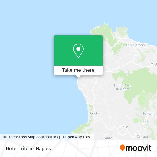 Hotel Tritone map