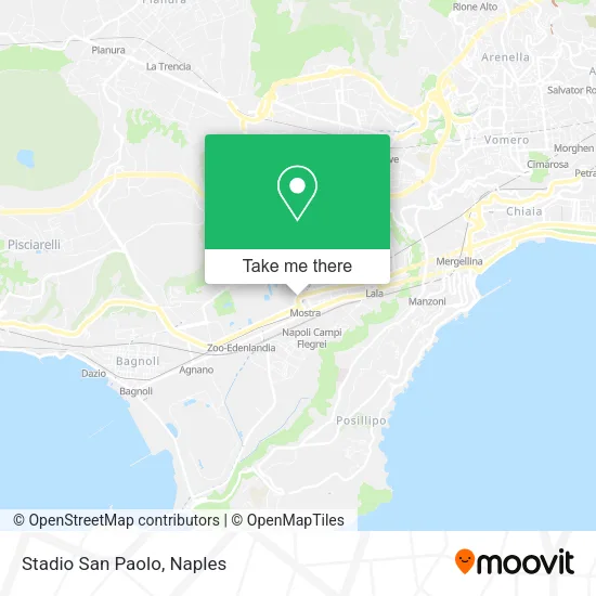 Stadio San Paolo map