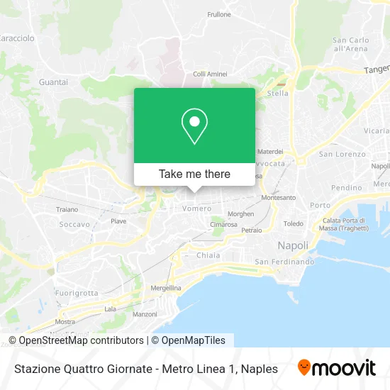 Stazione Quattro Giornate - Metro Linea 1 map