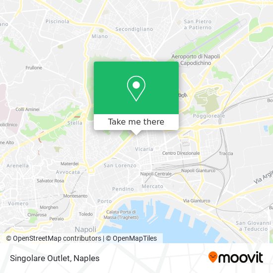How to get to Singolare Outlet Napoli by Metro Train?