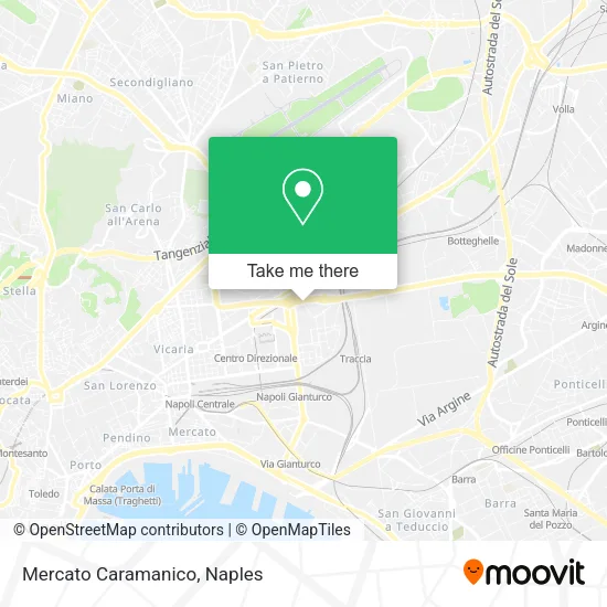 Mercato Caramanico map