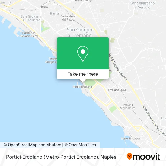 Portici-Ercolano (Metro-Portici Ercolano) map