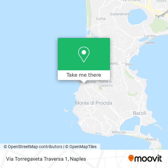 Via Torregaveta Traversa 1 map
