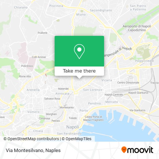 How to get to Via Montesilvano in Napoli by bus, train or metro?