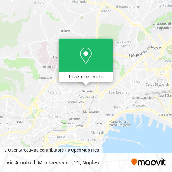 Via Amato di Montecassino, 22 map