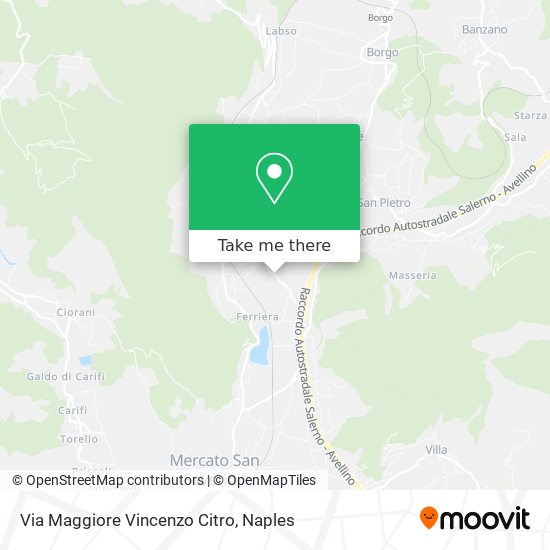 Via Maggiore Vincenzo Citro map