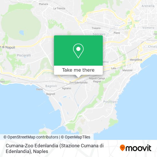 Cumana-Zoo Edenlandia (Stazione Cumana di Edenlandia) map