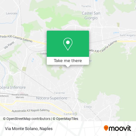 Via Monte Solano map