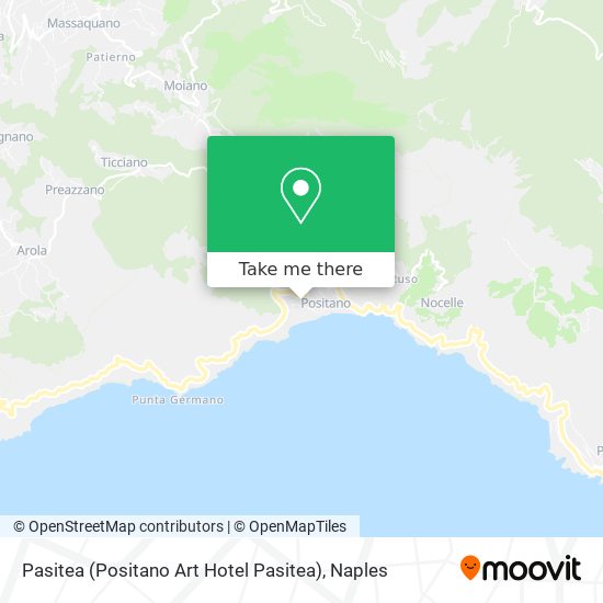 Pasitea (Positano Art Hotel Pasitea) map