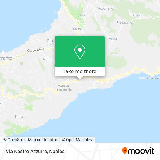 Via Nastro Azzurro map
