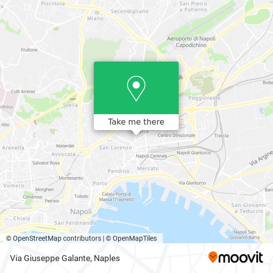 Via Giuseppe Galante map