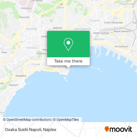 Osaka Sushi Napoli map