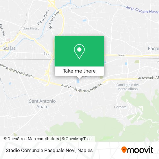 Stadio Comunale Pasquale Novi map