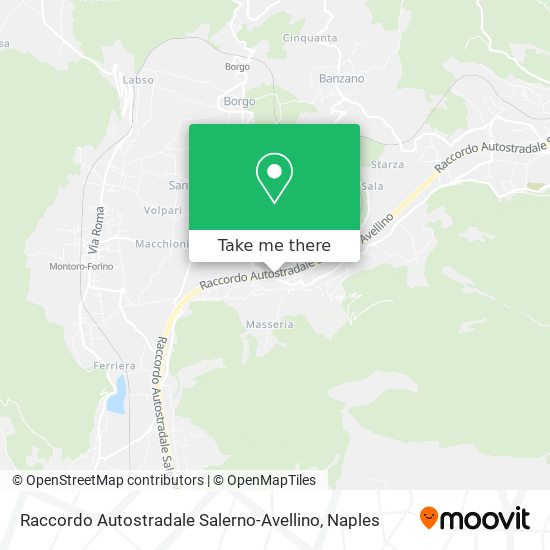 Raccordo Autostradale Salerno-Avellino map