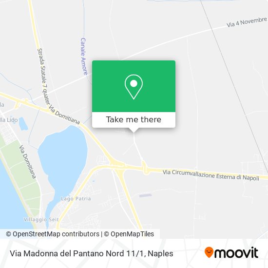 Via Madonna del Pantano Nord 11 / 1 map