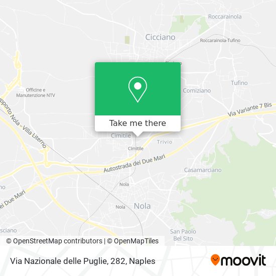 Via Nazionale delle Puglie, 282 map