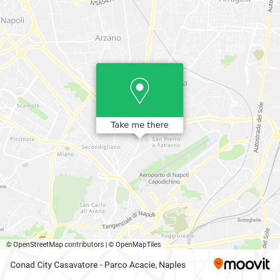 Conad City Casavatore - Parco Acacie map