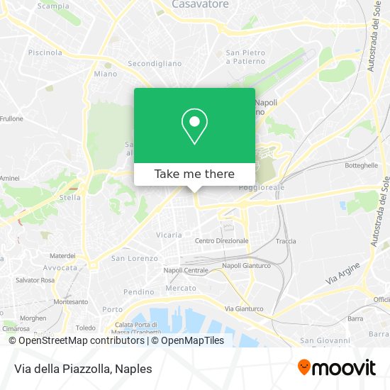 Via della Piazzolla map